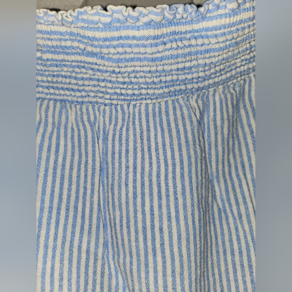 Knee length skirt, blue and white striped with coral accent by Nautica - 2xl - Picture 4 of 5